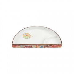 팬시 전사 반달나눔접시(레드)