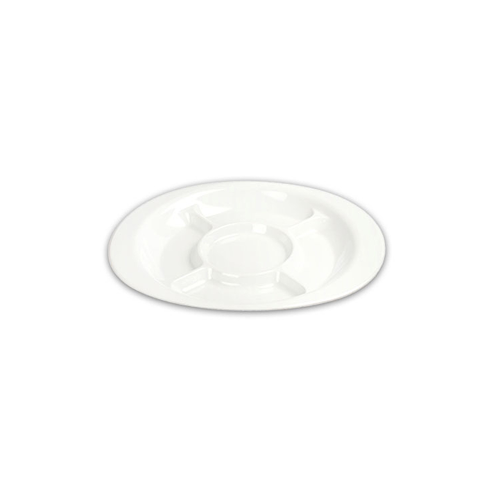 미색 5절칸접시(小/大)