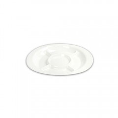 미색 5절칸접시(小/大)