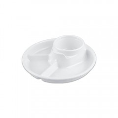 미색 바베큐접시