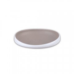 투톤그레이 원형소래기접시(9인치~11인치)