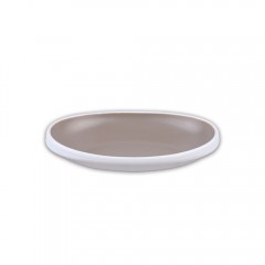 투톤그레이 타원소래기접시(8인치~12인치)