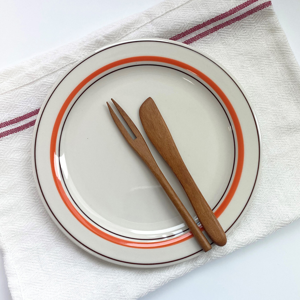 [우드 옻칠 커트러리] 티스푼, 티포크, 버터나이프, 머들러