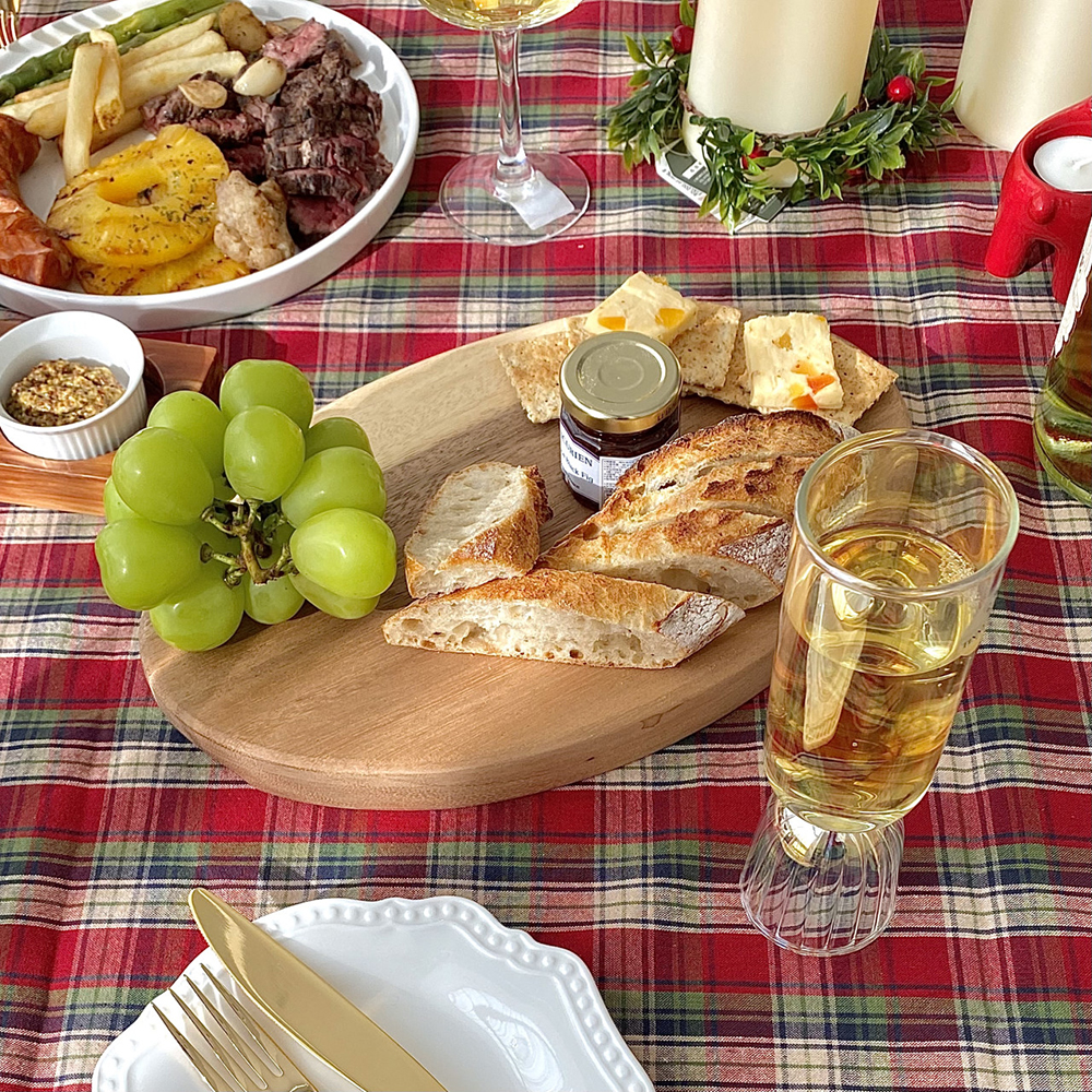 우드 타원 도마(3 sizes)