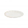 팬시 물결 타원앞접시(화이트)