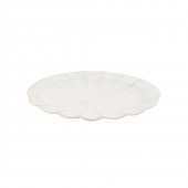 팬시 물결 타원접시 화이트(中/大)