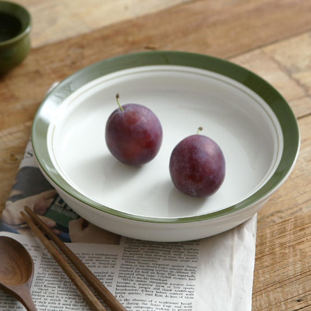 [허니 샐러드볼] 2 sizes 면기 덮밥 접시볼 카레 파스타볼