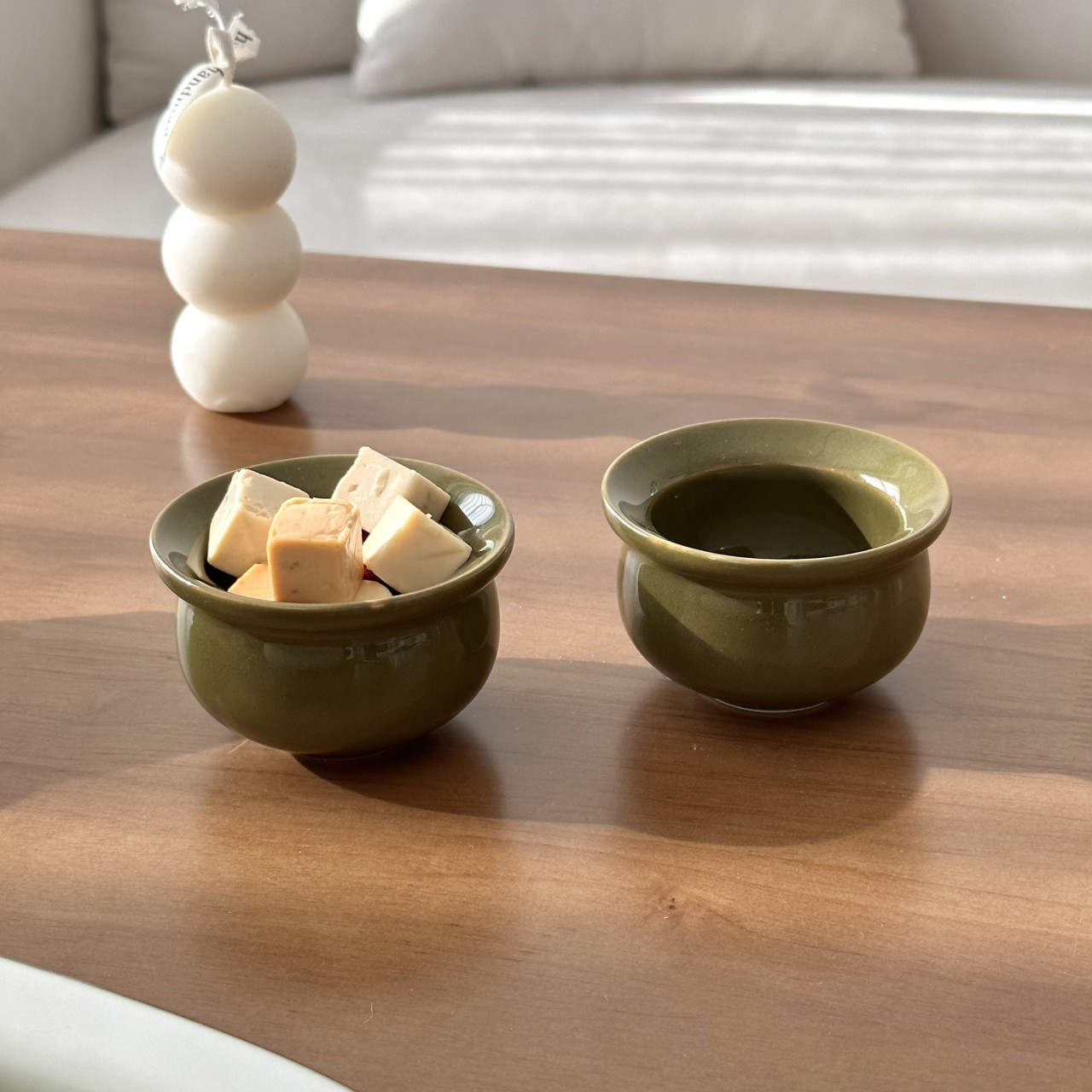 [허니 소스볼 2P 세트] 2colors 귀여운 미니볼 종지 소스기 찬기