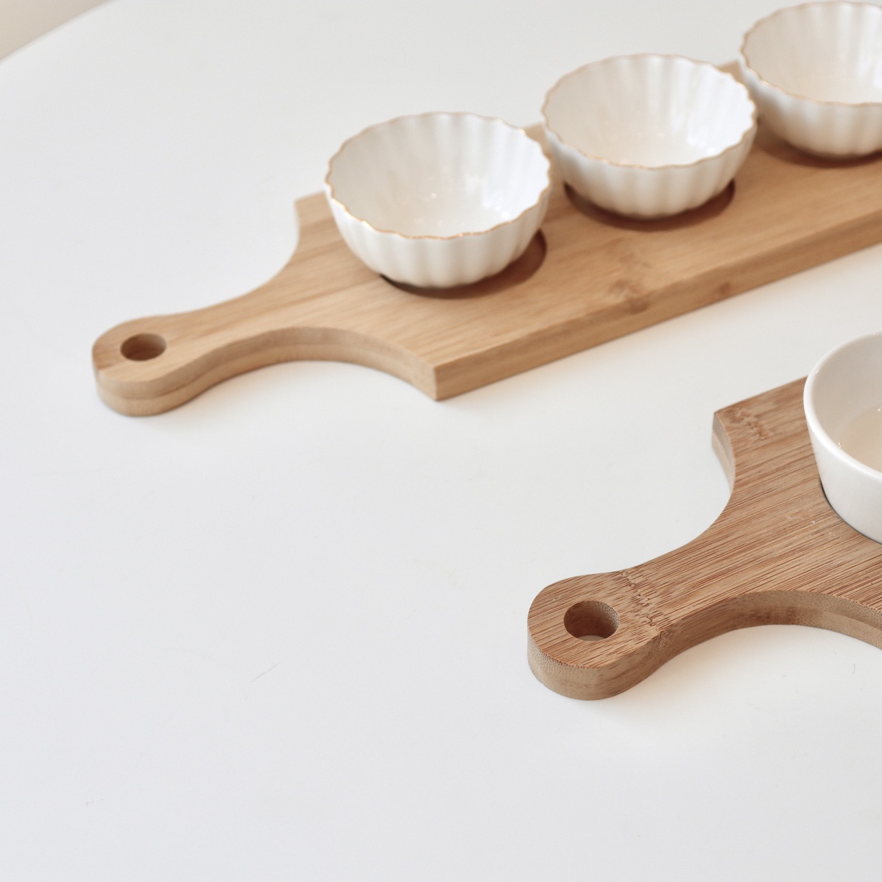 [3구 손잡이 소스볼] 2 types 소스기 양념볼 래머킨 작은볼 찬기 종지