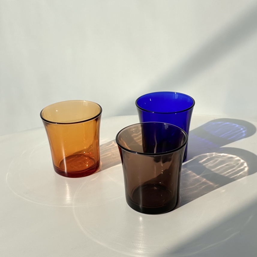 듀라렉스 강화유리 리스 유리컵 210ml 엠버 크레올 사파이어 홈카페 물컵