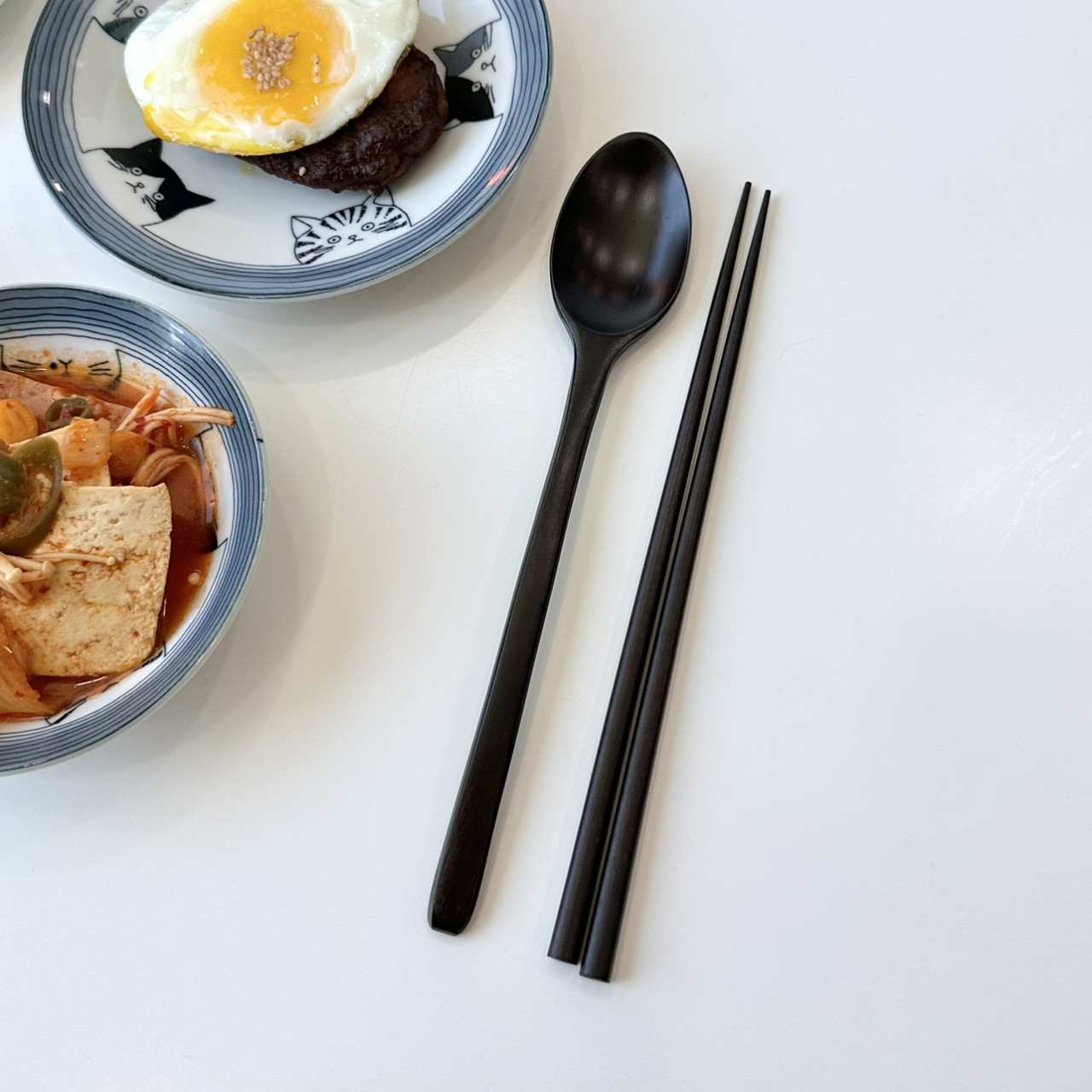 [옻칠 수저세트] 2colors 내추럴 월넛 나무 우드 숟가락 젓가락