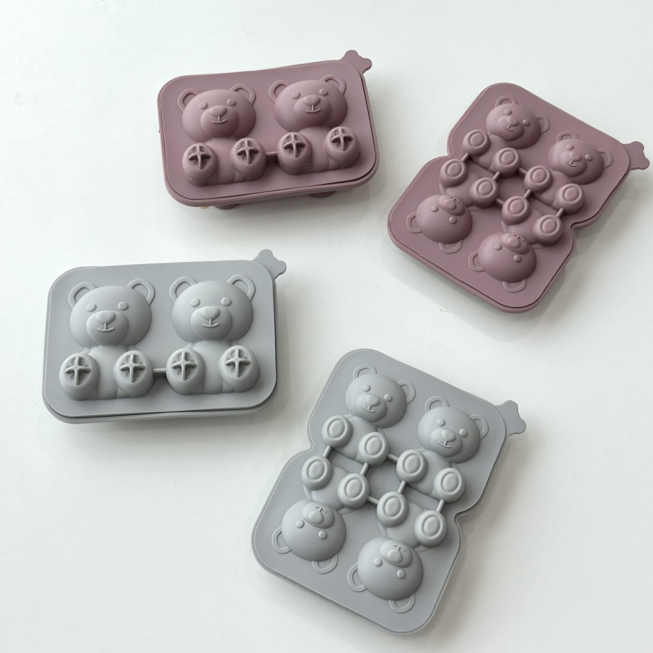 곰돌이 얼음틀 2구 4구 귀여운 실리콘 아이스트레이