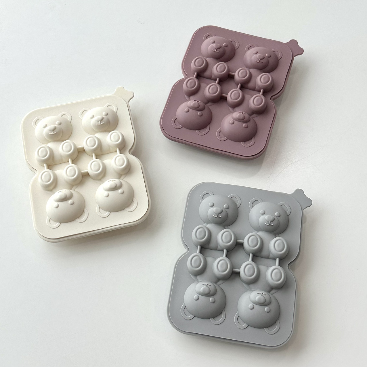 곰돌이 얼음틀 2구 4구 귀여운 실리콘 아이스트레이