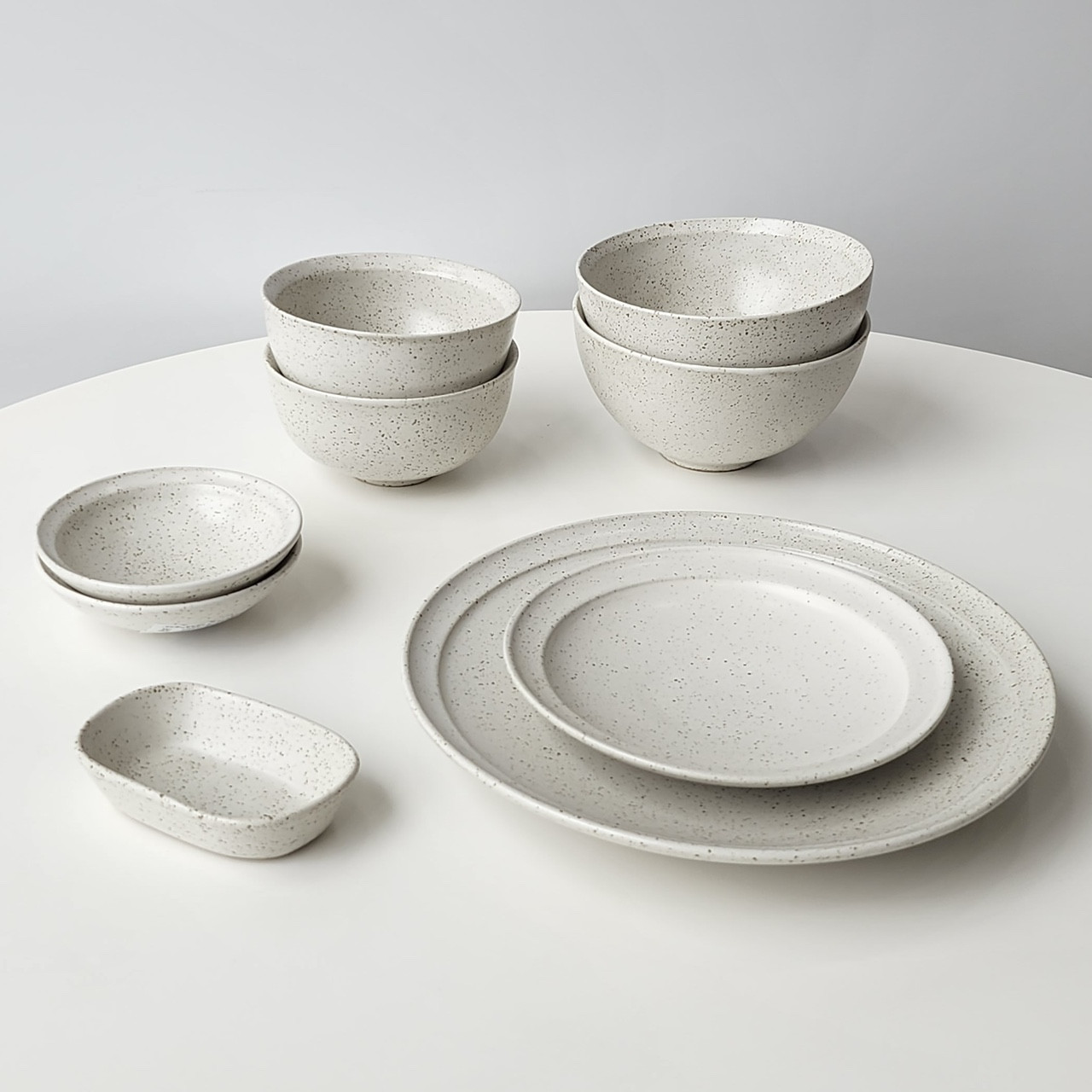 [샌드 시리즈 개별구매] 디저트 접시 찬기 신혼부부 자취생 집들이선물 혼수