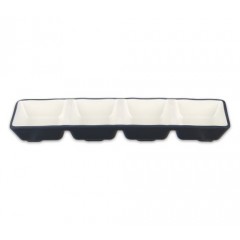 체크투톤(블랙앤화이트) 직4칸종지