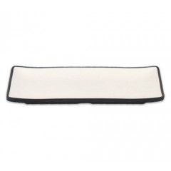 체크투톤(블랙앤화이트) 직사각접시(미니~16인치)