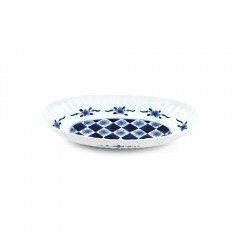 초이스 격자 타원접시