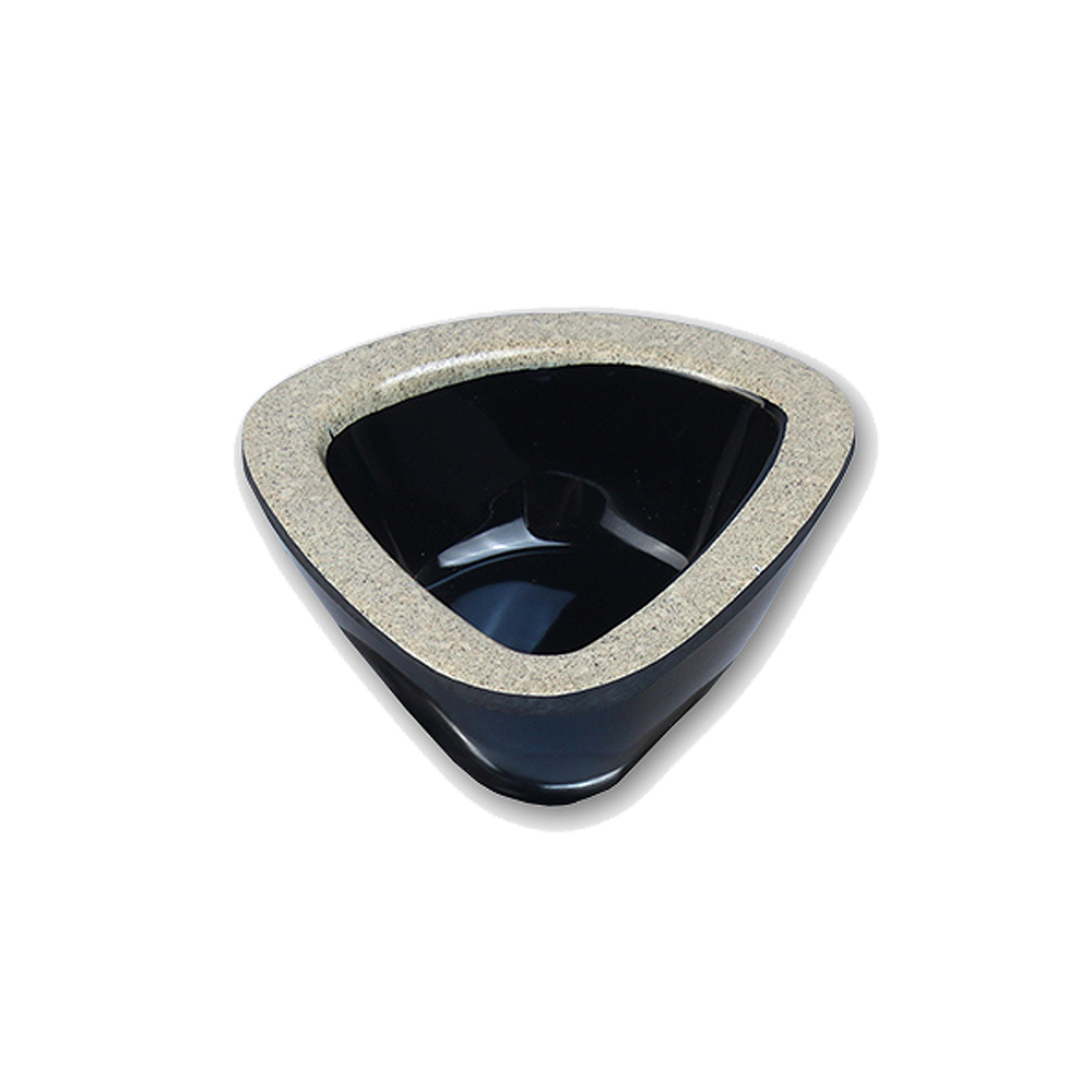 앤틱블랙 궁중삼각소스종지