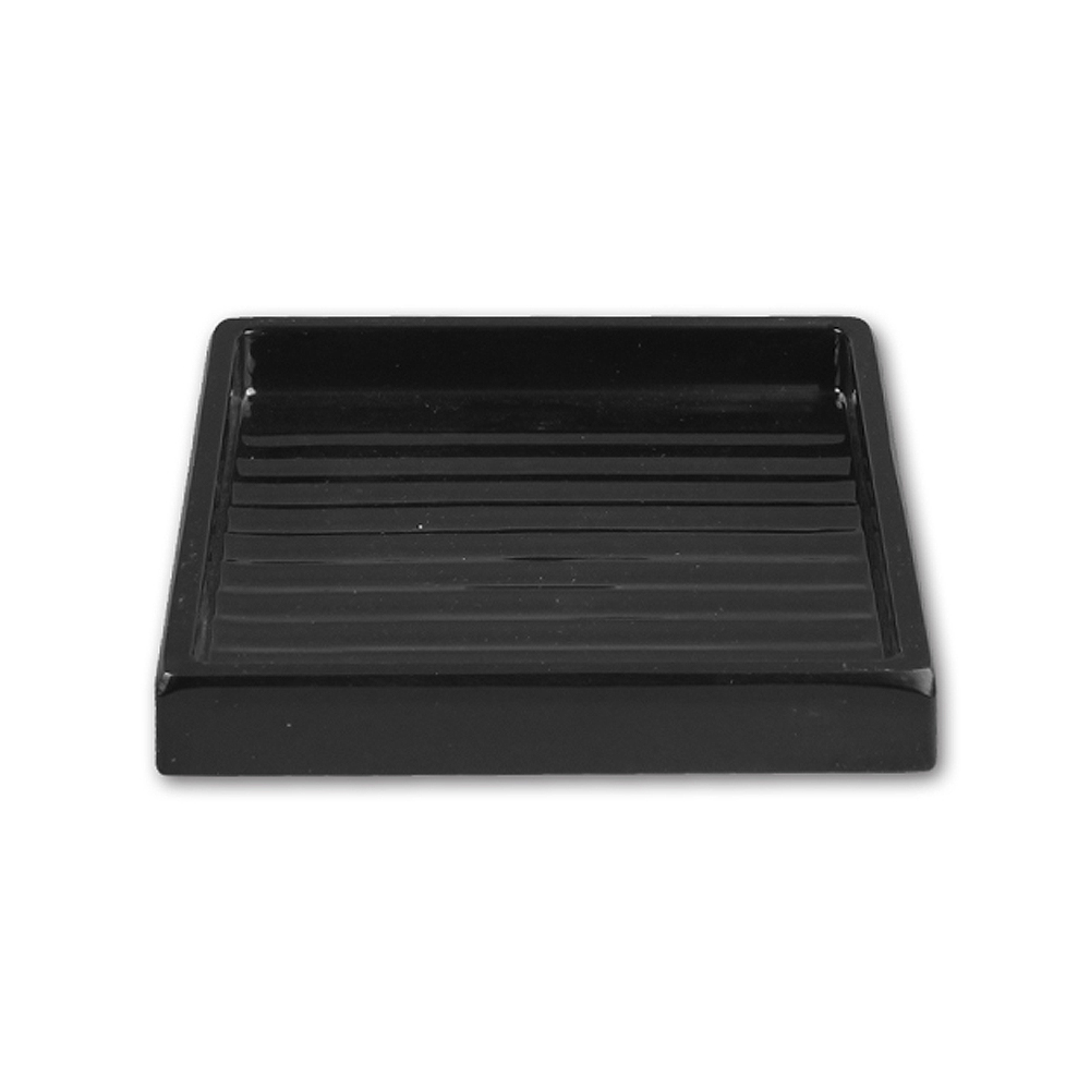 흑스톤 정사각찬그릇(中)